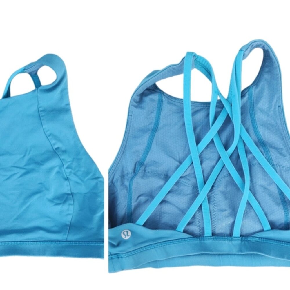 Lululemon Small/medium Blue Strappy Sports Bra